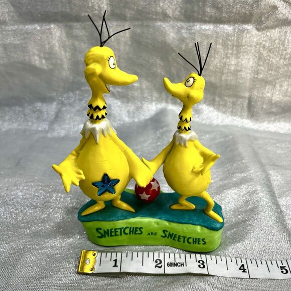 MINT Vintage 2000 Hallmark DR. SEUSS "THE SNEETCHES"  Figurine 1E 8199 - Picture 4 of 5